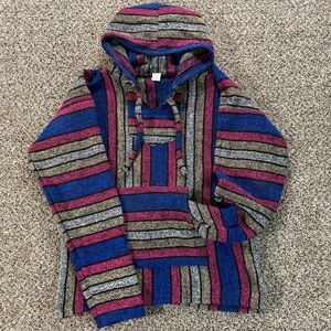 El Paso Saddle Blanket Co Baja Hoodie Size XL Mexican Pullover Southwest Western